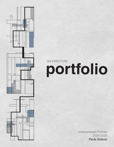 B.Arch Portfolio - Paula Salazar