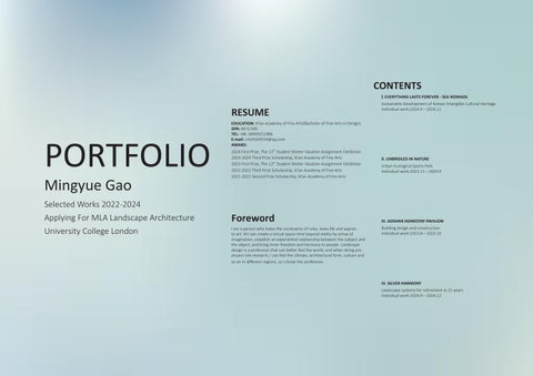 MINGYUE GAO_UCL  PORTFOLIO MLA