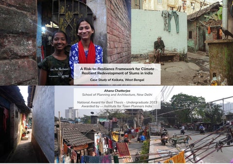A Risk-to-Resilience framework for climate-resilient redevelopment of slums in India 