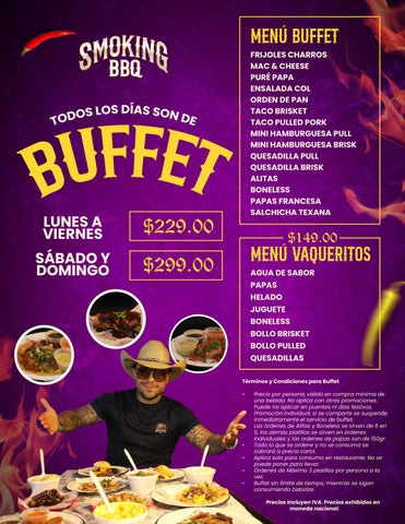 Menu SMOKING BBQ by Cachanilla