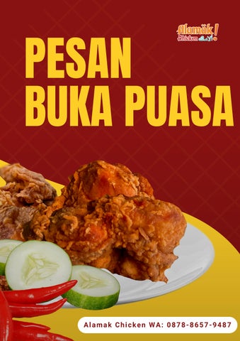 Pesan Buka Puasa Alamak Chicken WA 0878-8657-9487