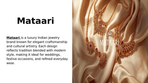 Mataari – Timeless Indian Jewelry Brand