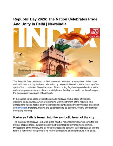 Republic Day 2026: The Nation Celebrates Pride And Unity In Delhi