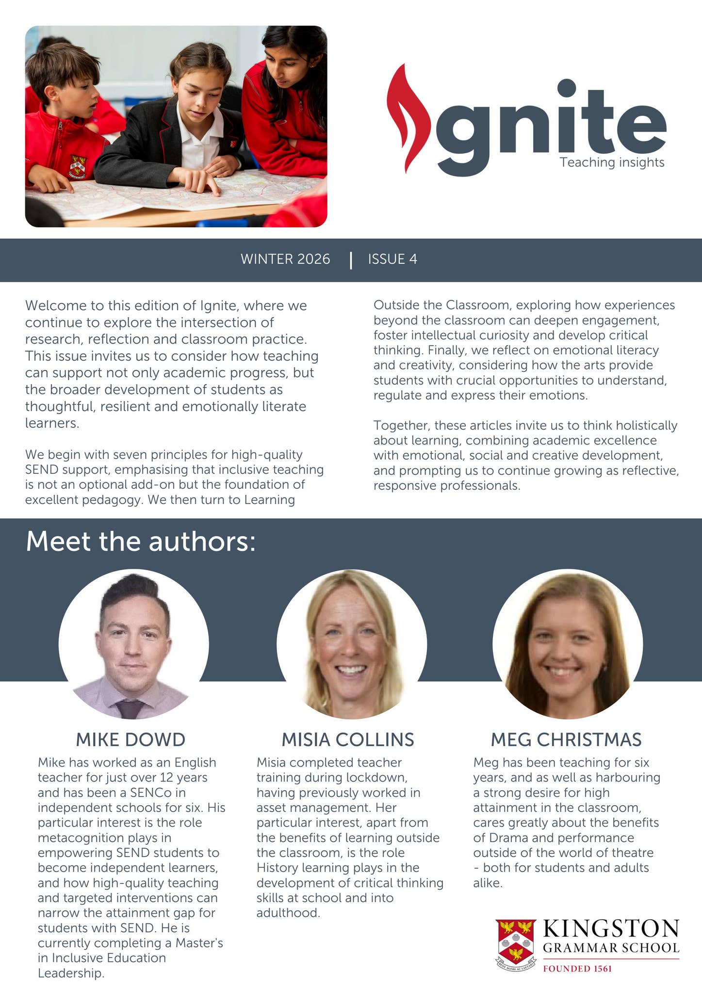 Ignite Issue 4 - Winter 2026 by Kingston Grammar School - Issuu