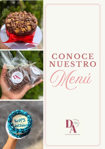 Menú Dulce Alquimia 