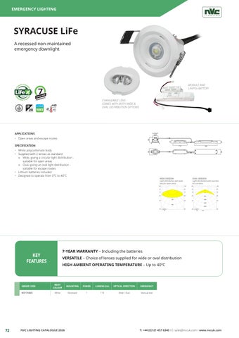 NVC Lighting UK EMERGENCY - SECTION - NVC 灯饰目录 2026 第 12 页