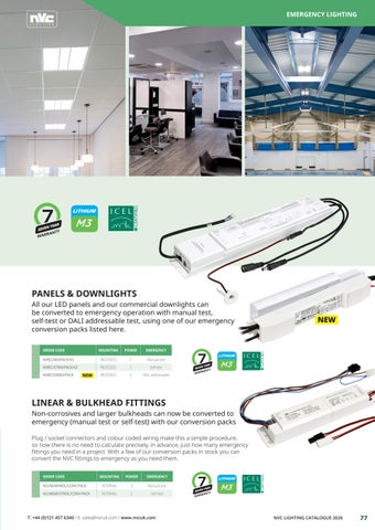 NVC Lighting UK EMERGENCY - SECTION - NVC 灯饰目录 2026 第 17 页