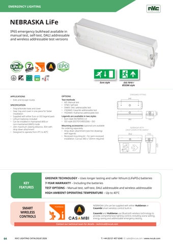 NVC Lighting UK EMERGENCY - SECTION - NVC 灯饰目录 2026 第 4 页