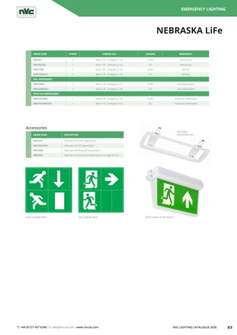 NVC Lighting UK EMERGENCY - SECTION - NVC 灯饰目录 2026 第 5 页