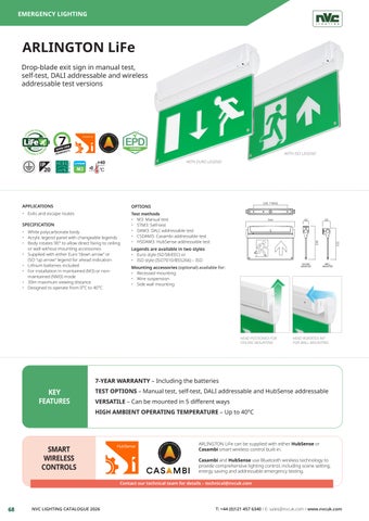 NVC Lighting UK EMERGENCY - SECTION - NVC 灯饰目录 2026 第 8 页