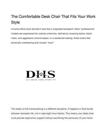 The Comfy Desk Chair Designed for Your Home