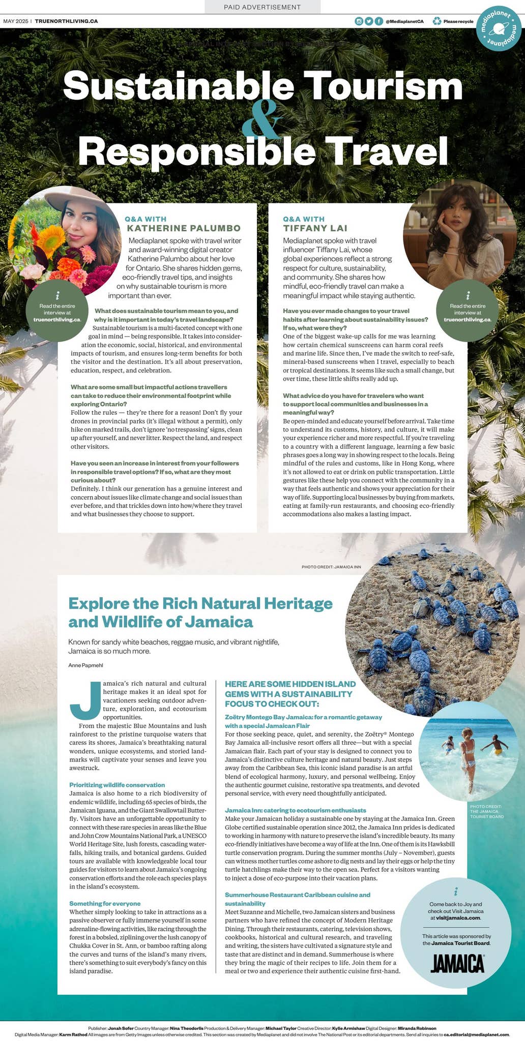 Sustainable Tourism & Responsible Travel 2025 by Mediaplanet Canada - Issuu