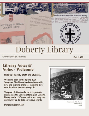 February Newsletter_Doherty Library_Final (1) by referenceUST - Issuu