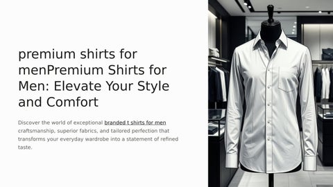 premium-shirts-for-menPremium-Shirts-for-Men-Elevate-Your-Style-and-Comfort