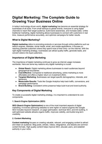 Digital Marketing_ The Complete Guide to Growing Your Business Online