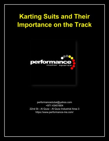 Karting Suits and Their Importance on the Track