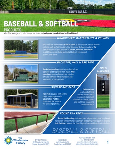 Baseball  and Softball Field Products