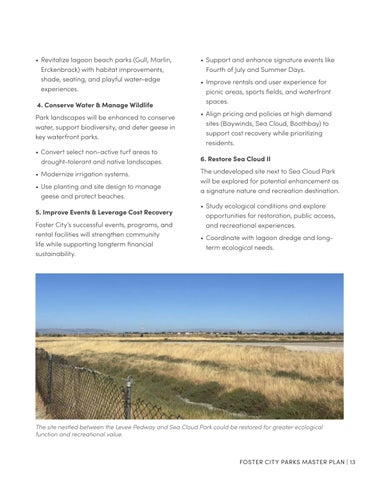 Foster City Parks Master Plan 第 13 页