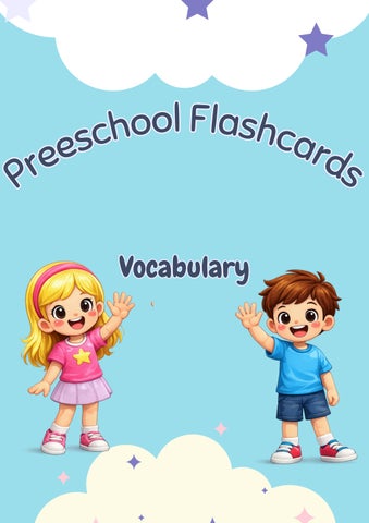 Preeschool flashcards