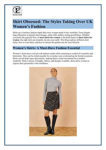Skirt Obsessed: The Styles Taking Over UK Women’s Fashion