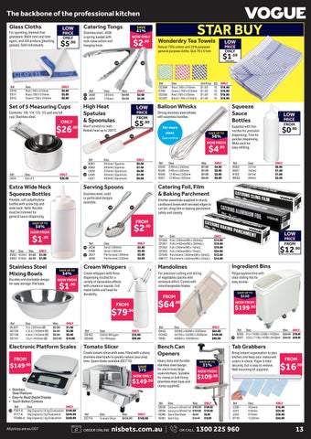 Nisbets Australia End of 夏季 Savings 第 13 页