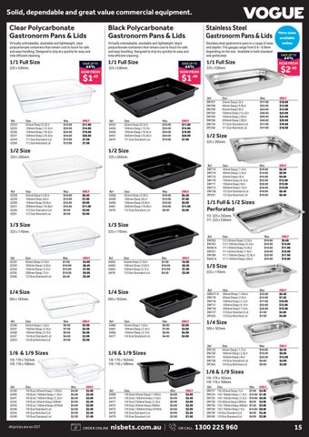 Nisbets Australia End of 夏季 Savings 第 15 页
