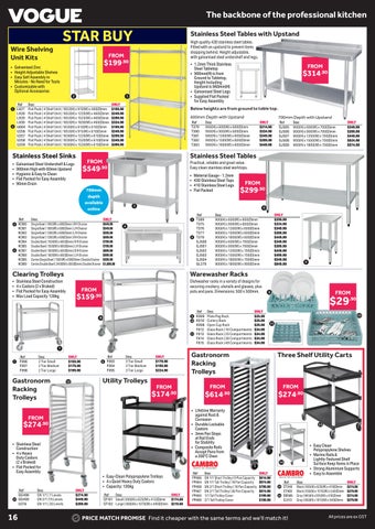 Nisbets Australia End of 夏季 Savings 第 16 页