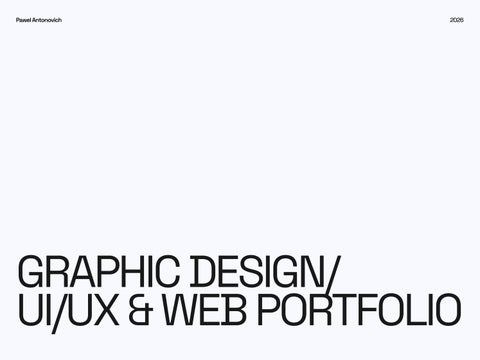 Graphic Design/UI/UX & Web Portfolio