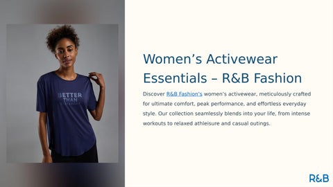 Women’s Activewear Essentials – R&B Fashion