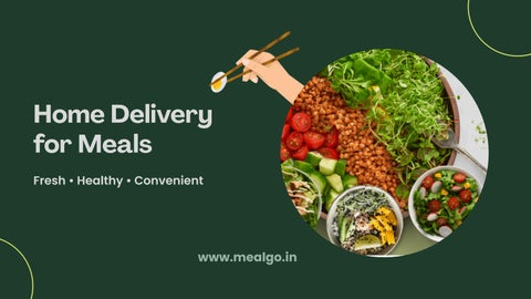 Home Delivery for Meals