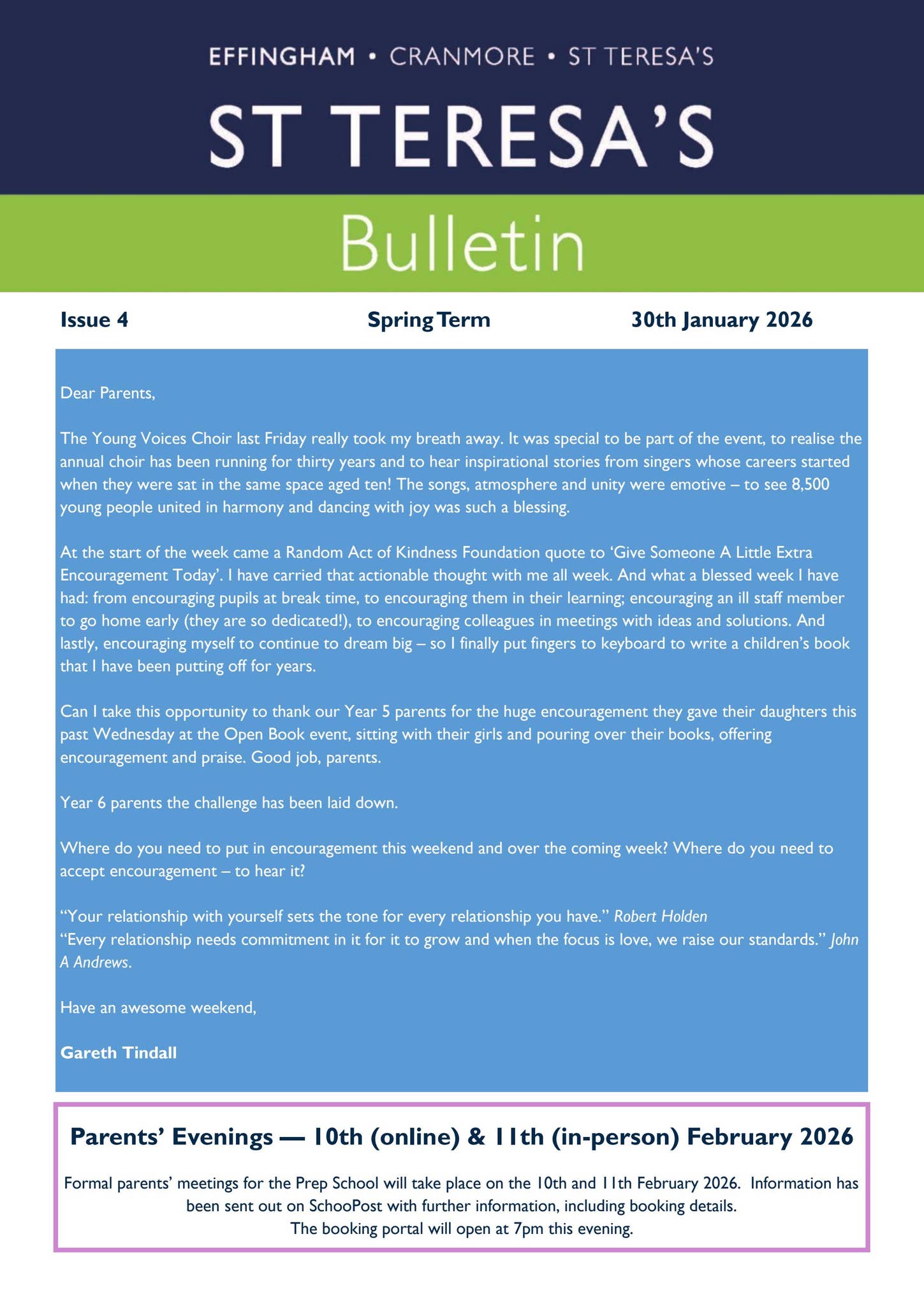 St Teresa's Prep Bulletin 30.01.26 by EffinghamSchoolsTrust - Issuu