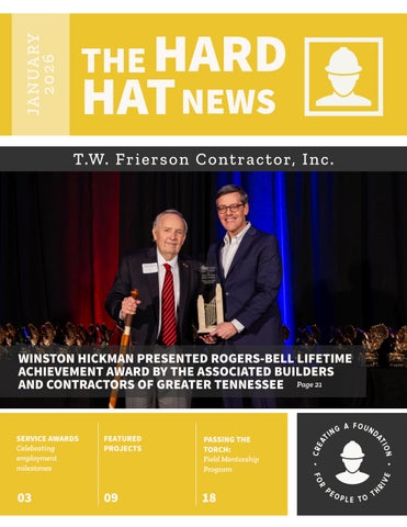 The Hard Hat News // Issue 01 // January 2026