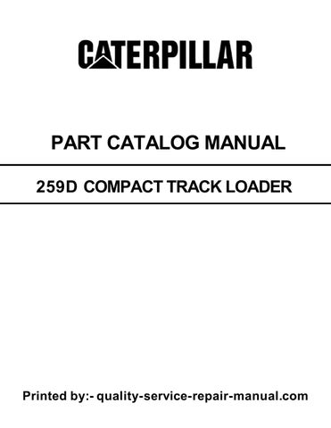 259D Caterpillar Compact Track Loader Parts Manual