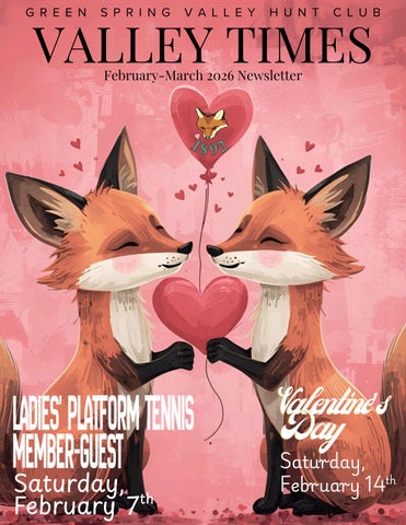 GSVHC February/March 2026 Newsletter 