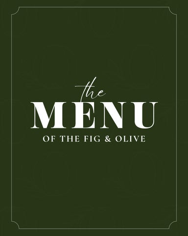 Fig & Olive Menu Post