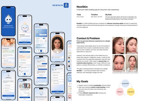 New Skin - A skincare habit-building app for long-term skin awareness