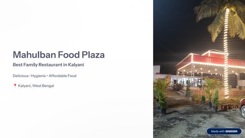 Mahulban Food Plaza – Best Family Restaurant in Kalyani | Affordable & Hygienic Food