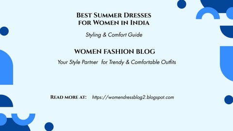Best Summer Dresses for women in India