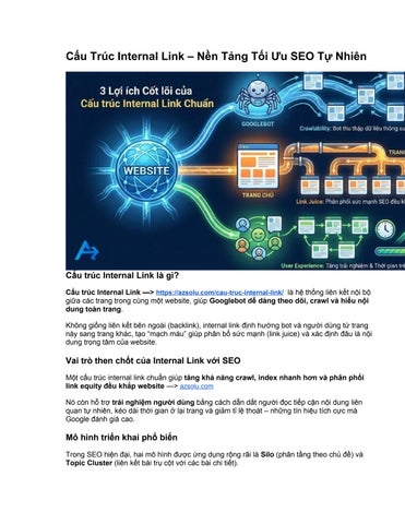 Cấu Trúc Internal Link – Nền Tảng Tối Ưu SEO Tự Nhiên