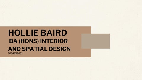 Hollie baird interior and spatial design portfolio 
