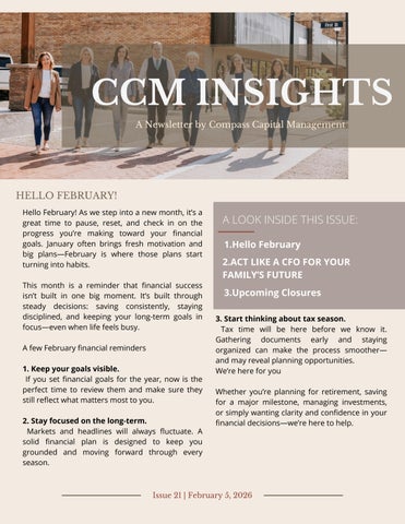 CCM Insights- Issue 21