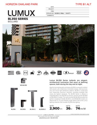 unionlightingusa 灯饰目录 · HORIZON OAKLAND PARK 册 第 17 页