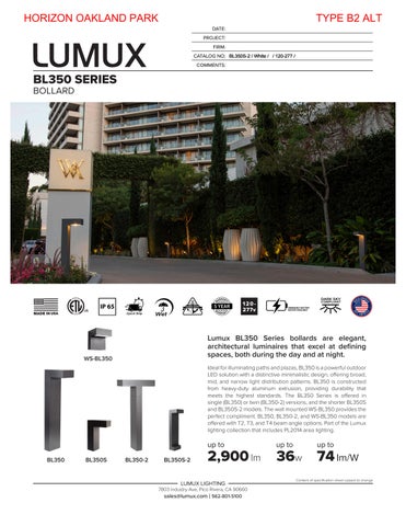 unionlightingusa 灯饰目录 · HORIZON OAKLAND PARK 册 第 21 页