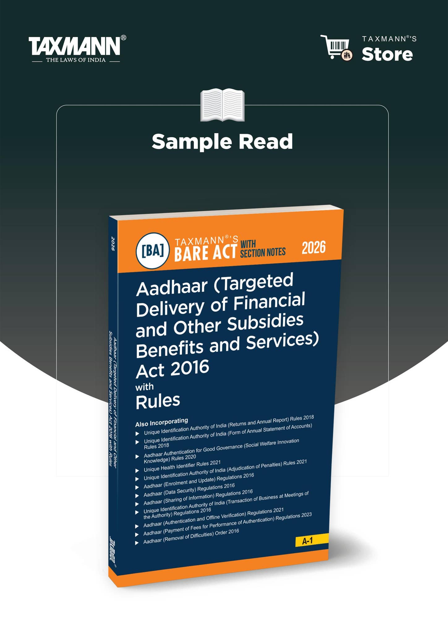 Taxmann's Aadhaar Act 2016 with Rules by Taxmann - Issuu