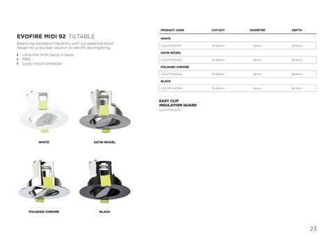 Integral LED - Evofire 灯饰手册 第 23 页
