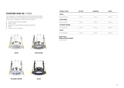Integral LED - Evofire 灯饰手册 第 7 页