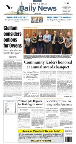 Peninsula Daily News, Jefferson County, February 03, 2026