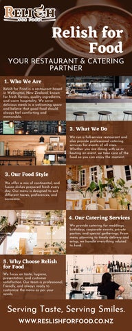 Relish for Food – Your Restaurant & Catering Partner