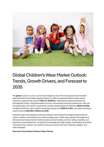 Global Children's Wear Market