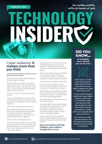 Woodstock IT Newsletter - February 2026